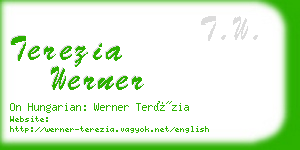 terezia werner business card